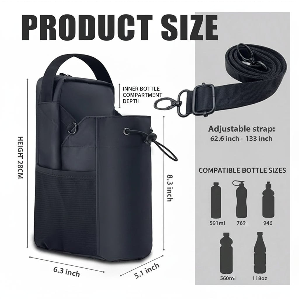 Premium Product Size Infographic in CM